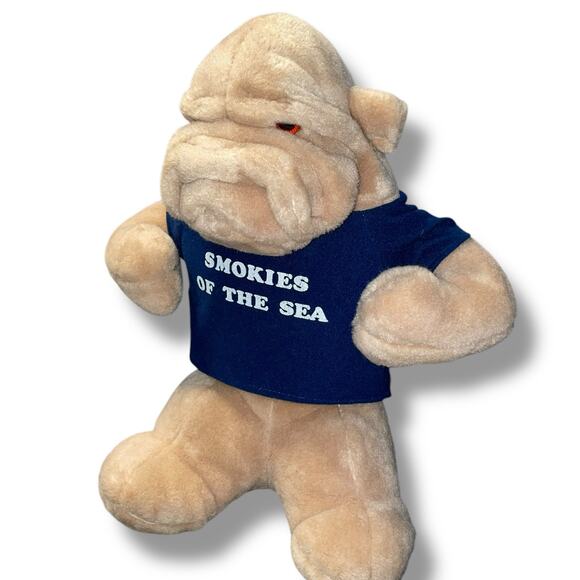 Vintage Mary Meyer Plush Dog Bulldog Sharpei Stuffed Animal Smokies of the Sea - Picture 10 of 11